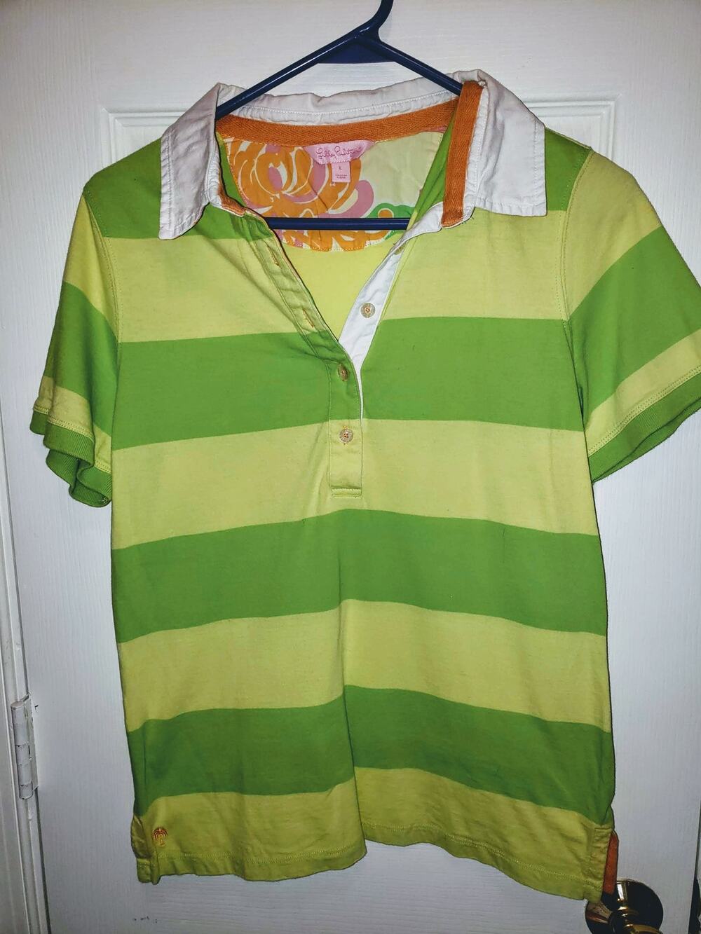 Lilly Pulitzer polo shirt sz L EUC | girls sizing